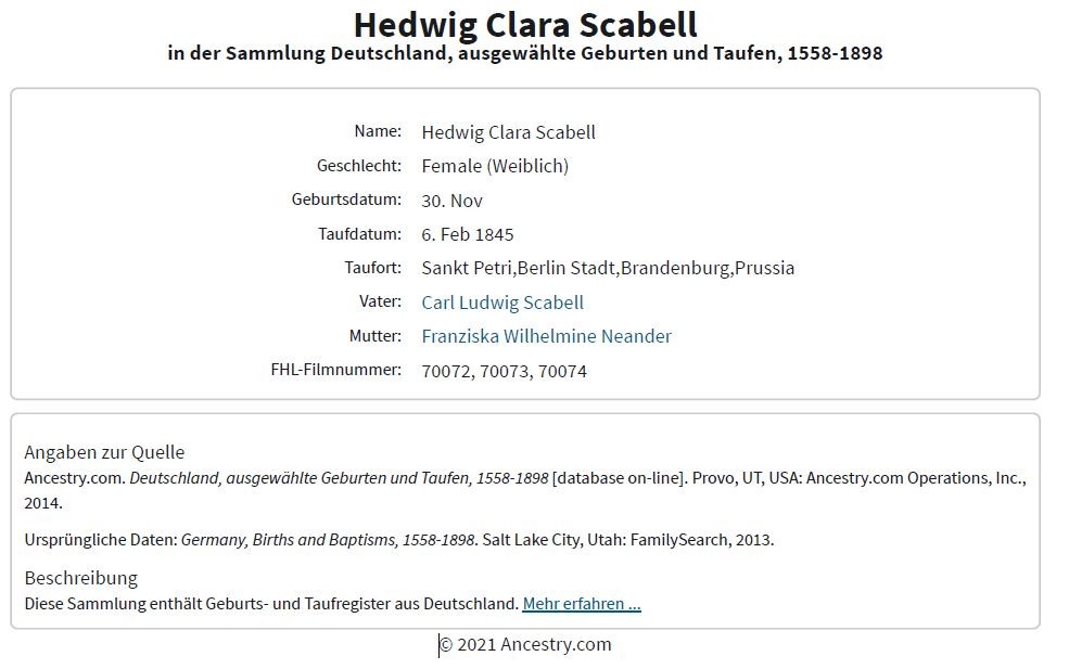 1844-11-30 SCABELL Hedwig Clara Geburt.jpg