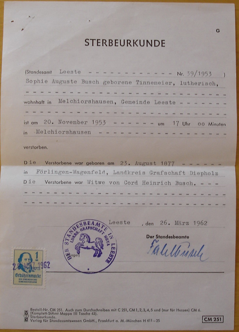 1953-11-20_Melchiorshausen_TINNEMEIER_Sophie-Auguste_{Urkunde}_(Tod).jpg