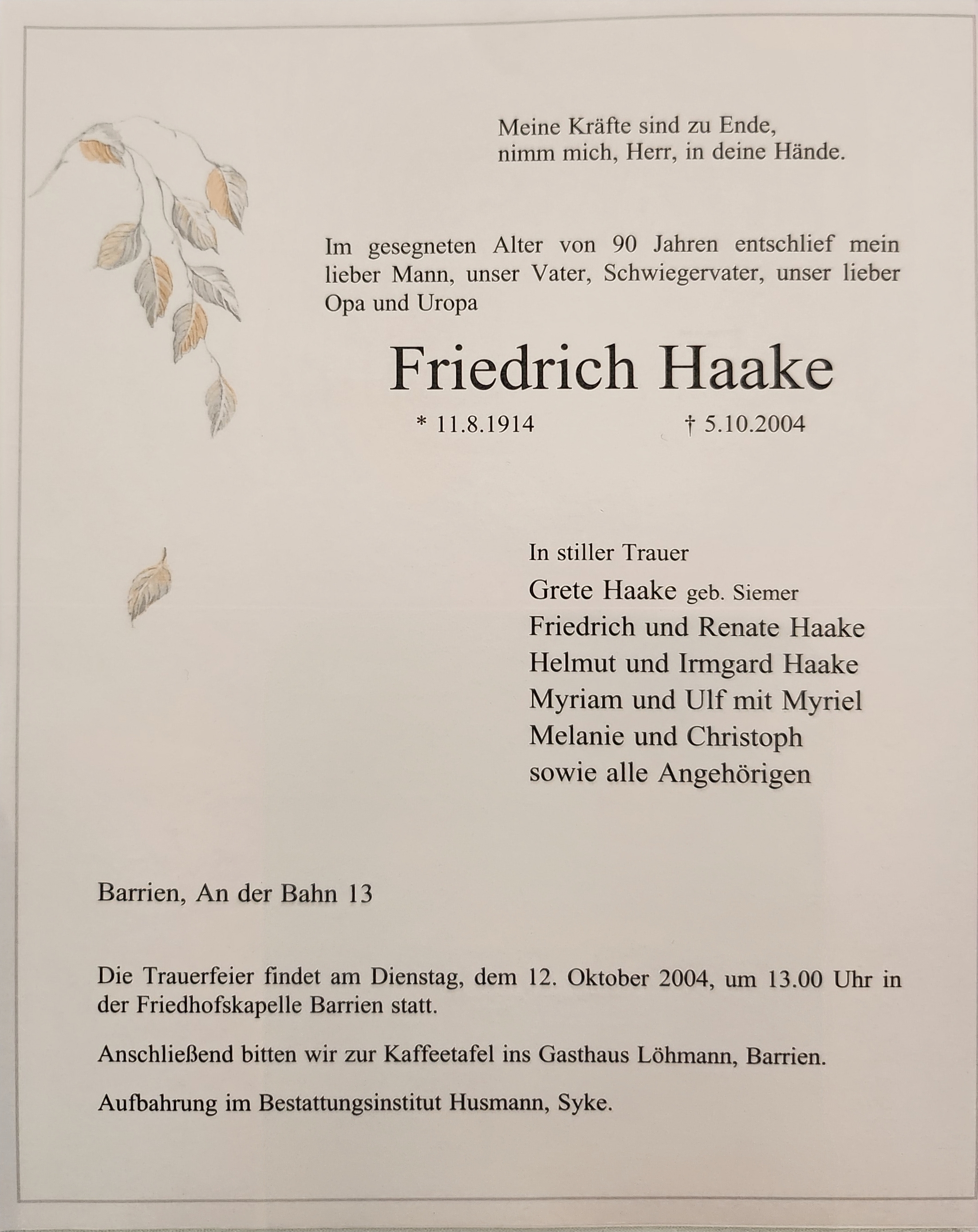 2004-10-05 HAAKE Friedrich FamAnz Tod.jpg